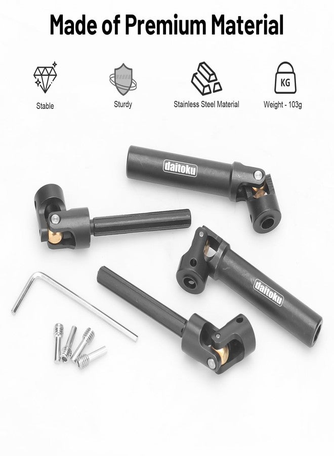 daitoku 2PCS 97-135mm Universal RC Drive Shaft for 1/10 Axial SCX10 SCX10-II Redcat D90 Gen7 /Pro RC4WD GEN8 RC Crawler - Image 2